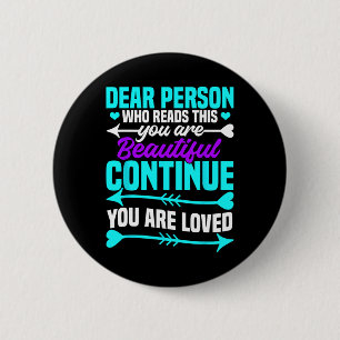 Suicide Prevention Awareness Month Mental Health S 2 Inch Round Button