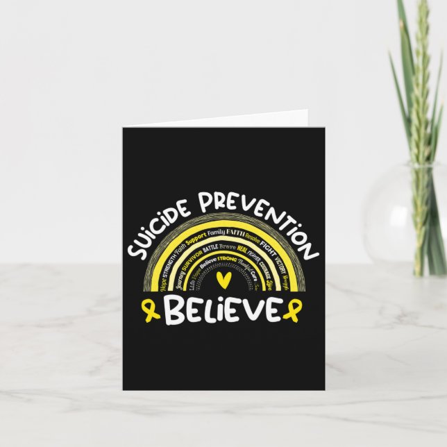 Suicide Prevention Awareness Month Suicide Prevent Card (Front)