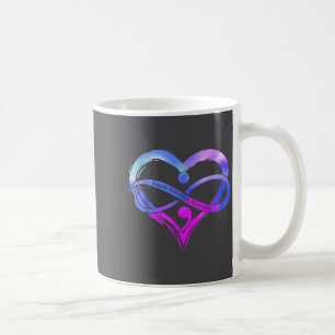 Suicide Prevention Awareness Month Teal Purple Rib Coffee Mug