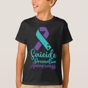 Suicide Prevention Awareness Month Teal Purple Sma T-Shirt