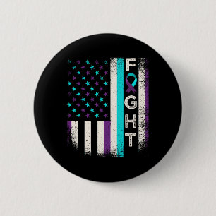 Suicide Prevention Awareness Month Us American Fla 2 Inch Round Button