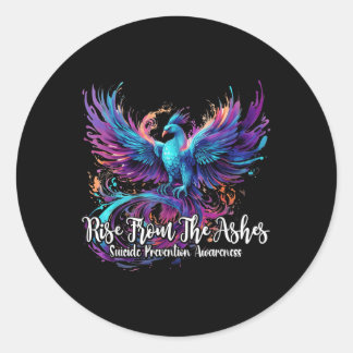 Suicide Prevention Awareness Pcute Ss Cute Ssnix R Classic Round Sticker