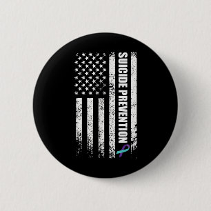 Suicide Prevention Awareness Prevent Suicide Us Fl 2 Inch Round Button