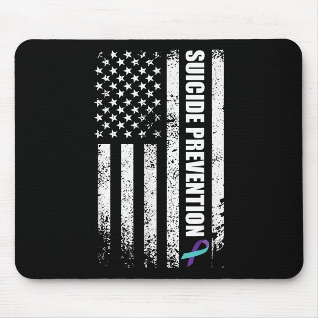 Suicide Prevention Awareness Prevent Suicide Us Fl Mouse Pad (Front)