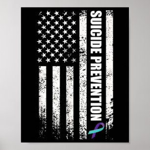 Suicide Prevention Awareness Prevent Suicide Us Fl Poster
