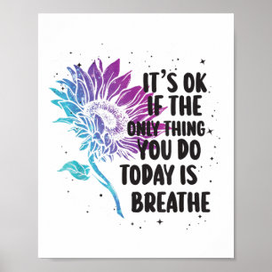 Suicide Prevention Awareness Purple And Teal Poster