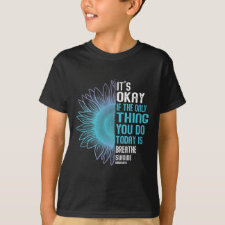 Suicide Prevention Awareness Purple And Teal  T-Shirt