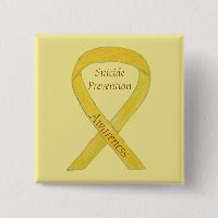 Suicide Prevention Awareness Ribbon Custom Pins