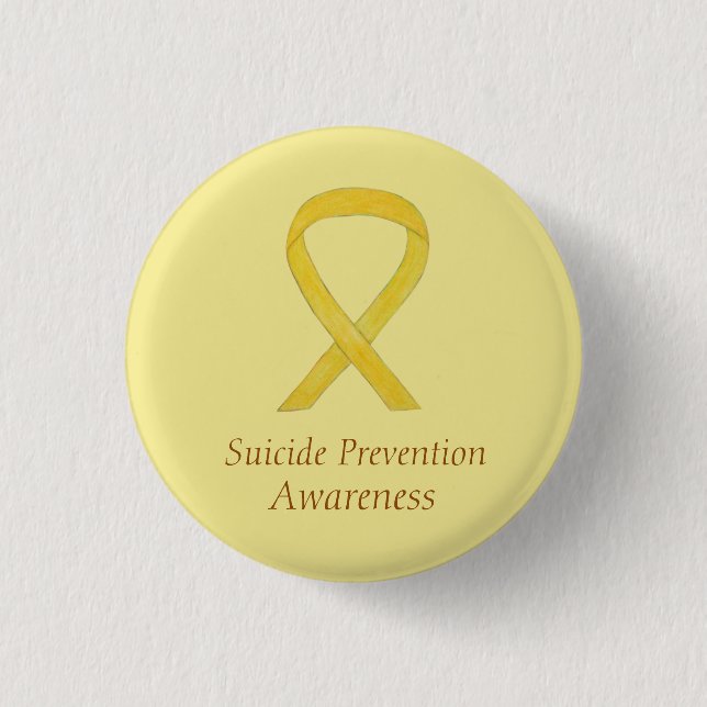 Suicide Prevention Awareness Ribbon Custom Pins (Front)