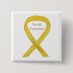 Suicide Prevention Awareness Ribbon Custom Pins