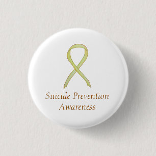 Suicide Prevention Awareness Ribbon Custom Pins