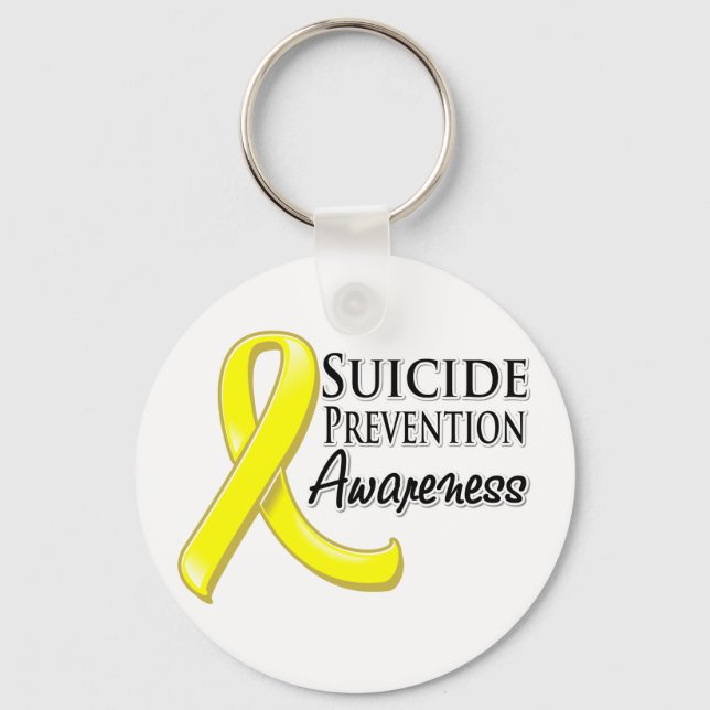 Suicide Prevention Awareness Ribbon Keychain (Front)