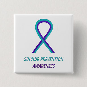 Suicide Prevention Awareness Ribbon Pin Buttons