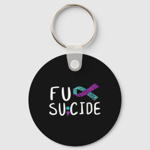 Suicide Prevention Awareness Ribbon Support  Keychain