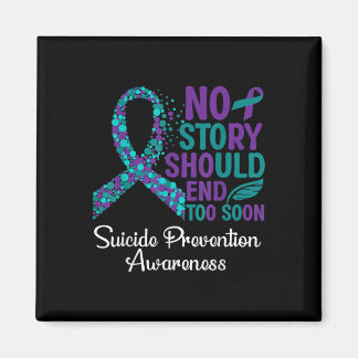 Suicide Prevention Awareness Ribbon Support Week 2 Magnet