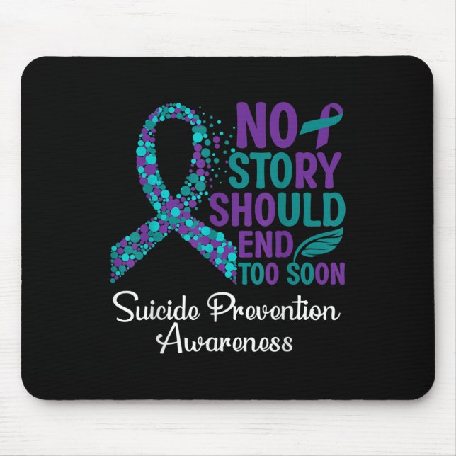 Suicide Prevention Awareness Ribbon Support Week 2 Mouse Pad (Front)
