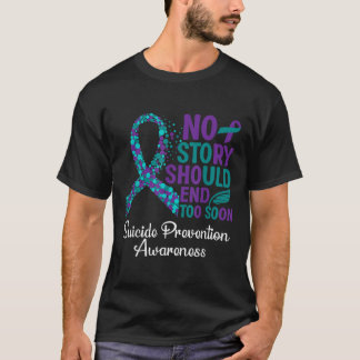 Suicide Prevention Awareness Ribbon Support Week 2 T-Shirt