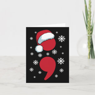 Suicide Prevention Awareness Santa Claus Santa Hat Card