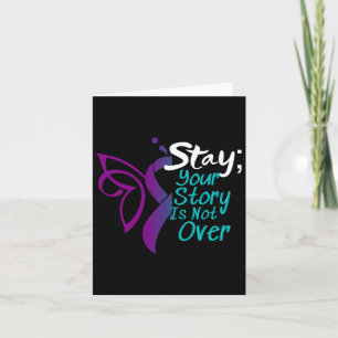 Suicide Prevention Awareness Semicolon Stay Card