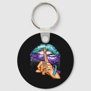 Suicide Prevention Awareness Still Here Still Figh Keychain