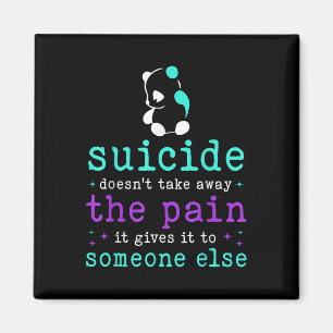 Suicide Prevention Awareness Suicide Pain Semicolo Magnet