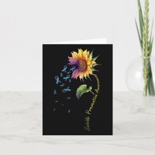 Suicide Prevention Awareness Sunflower Card