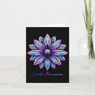 Suicide Prevention Awareness Sunflower Card