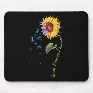 Suicide Prevention Awareness Sunflower  Mouse Pad