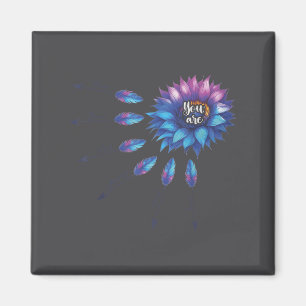 Suicide Prevention Awareness Sunflower You Are 988 Magnet