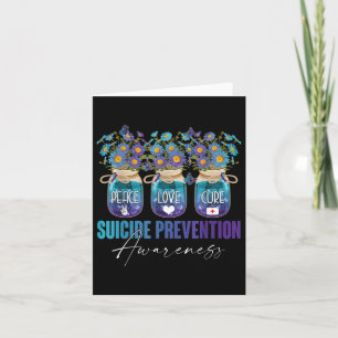 Suicide Prevention Awareness Survivor Fighter Flow Card