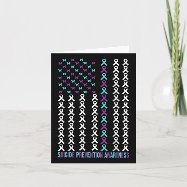 Suicide Prevention Awareness Survivor Support Amer Card (Front)