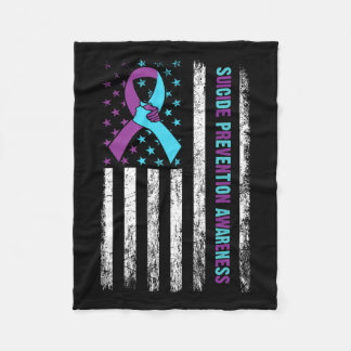 Suicide Prevention Awareness Survivor Support Amer Fleece Blanket
