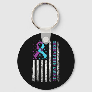 Suicide Prevention Awareness Survivor Support Amer Keychain