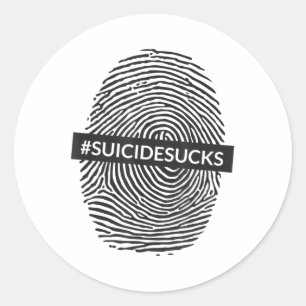 Suicide Prevention Awareness T Shirt Sayings Suici Classic Round Sticker