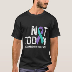 Suicide Prevention Awareness Teal And Purple Ribbo T-Shirt