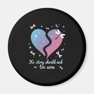 Suicide Prevention Awareness Teal Purple Heart Dra Magnet