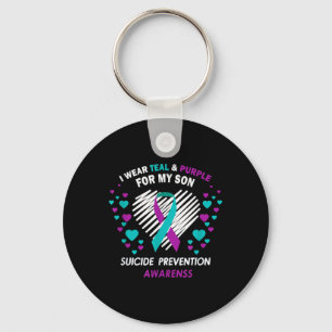 Suicide Prevention Awareness Tee _ I Wear Teal And Keychain