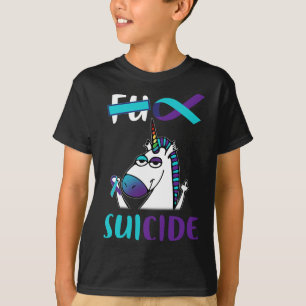 Suicide Prevention Awareness Unicorn Fun Gifts T-Shirt