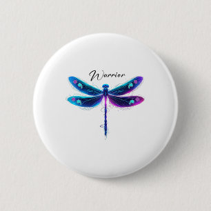 Suicide Prevention Awareness Warrior Dragonfly Sem 2 Inch Round Button
