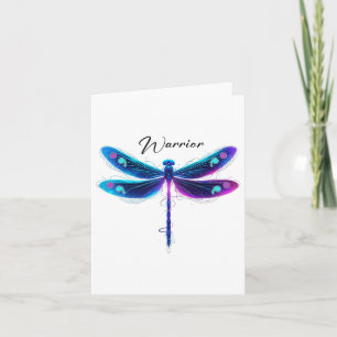 Suicide Prevention Awareness Warrior Dragonfly Sem Card