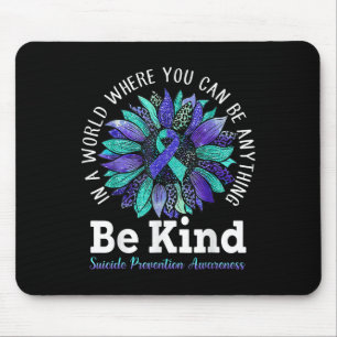 Suicide Prevention Awareness Week Be Kind Leopard Mouse Pad