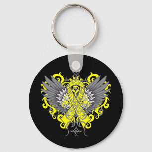 Suicide Prevention Awareness Wings Keychain