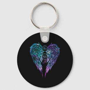 Suicide Prevention Awareness Your Angel Wings On B Keychain