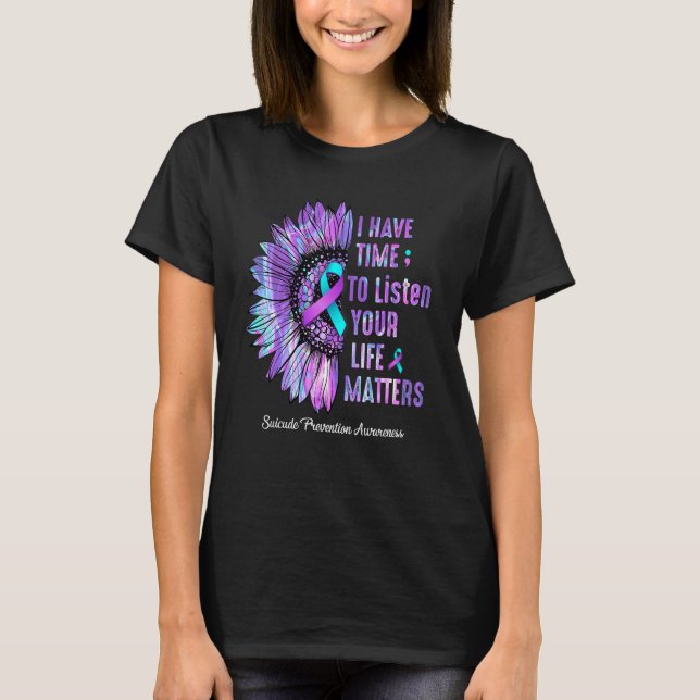 Suicide Prevention Awareness  Your Matter Mental H T-Shirt (Front)