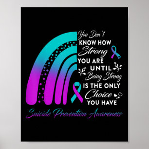 Suicide Prevention Be Strong Mental Health Awarene Poster