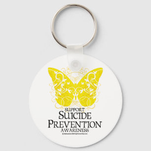 Suicide Prevention Butterfly Keychain