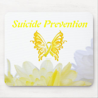 Suicide Prevention Butterfly Ribbon Mouse Pad