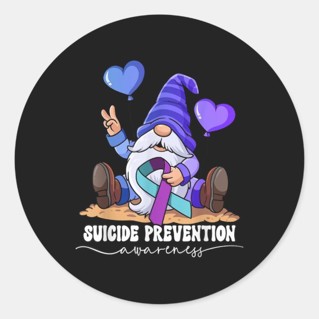 Suicide Prevention  Classic Round Sticker (Front)
