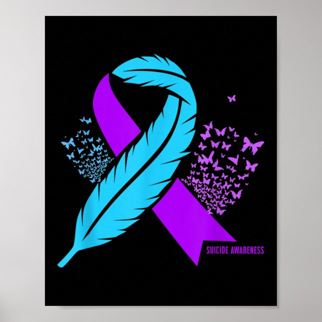 Suicide Prevention For Suicide Awareness  Poster (Front)