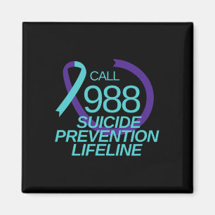 Suicide Prevention Lifeline Call 988  Magnet
